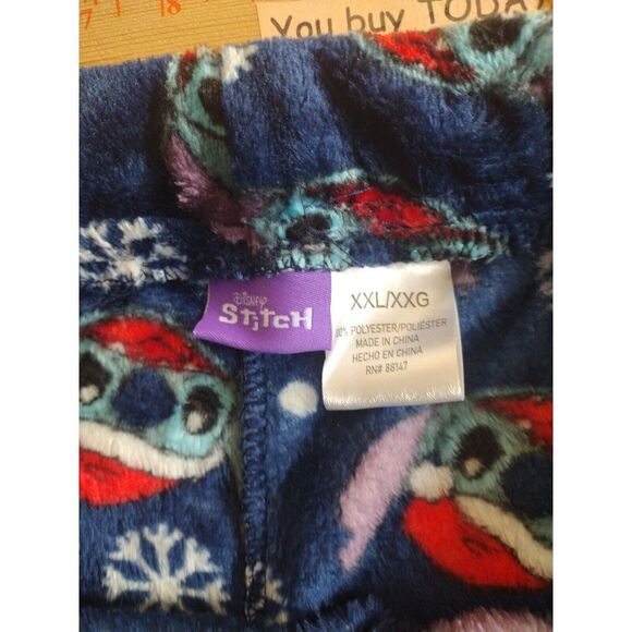 Disney‎ Stitch Sleep Pants Unisex Size 2XL Christmas Pajama Pants Sleep Lounge - Picture 8 of 8